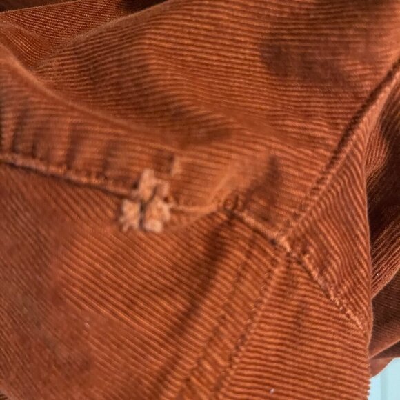 Lands' End women's corduroy straight leg pants Size 26W. *Minor flaw* - Picture 6 of 7